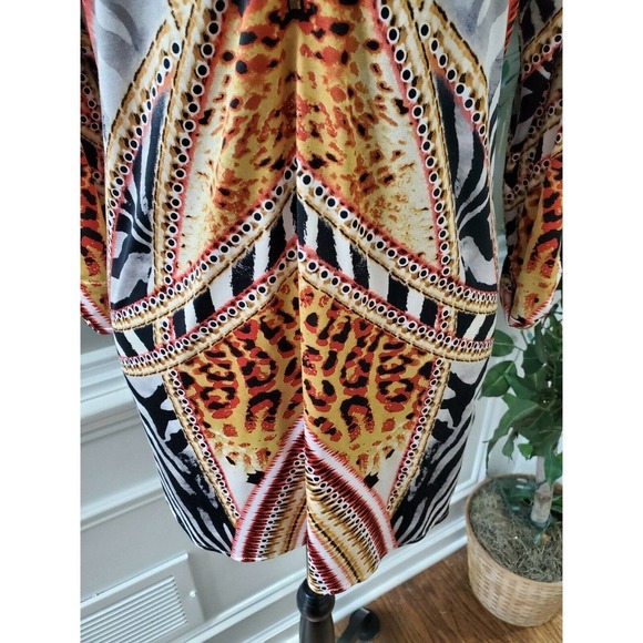 Nygard Women's Multicolor Polyester Round Neck Long Sleeve Blouse Size Medium - Picture 5 of 11